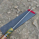Ніж японський Накірі з дамаської сталі, фото 4