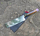 Ніж японський Накірі з дамаської сталі, фото 2