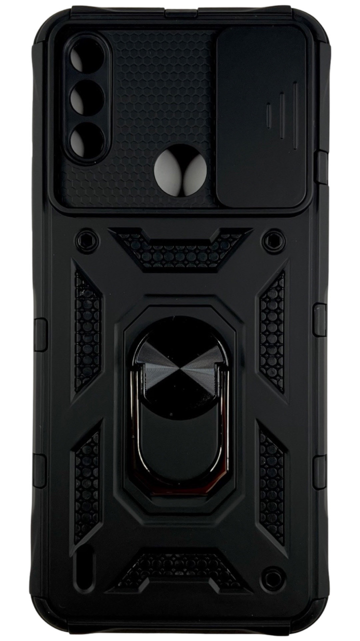 PC + TPU чохол Camshield armor для Motorola E7i / чорний