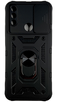 PC + TPU чохол Camshield armor для Motorola E7i / чорний, фото 1