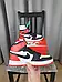 Кросівки унісекс чорні з червоним Nike Air Jordan 1 Retro. Найк Аір Джордан 1 Ретро взуття чоловіче та жіноче, фото 5