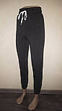 Жіночі демісезонні спортивні штани, джоггери, чорні, розмір 44, фото 3