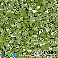 Бисер японский Miyuki HALF TILA №439, 5х2,3 мм, Салатовый, 5 г (BIS-046072)