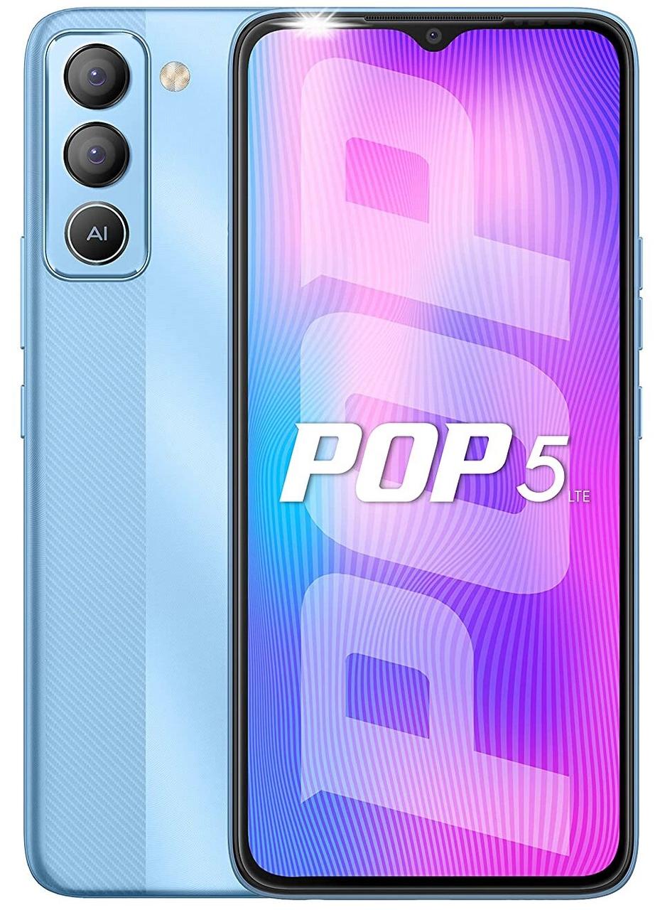 Смартфон TECNO POP 5 LTE (BD4i) 3/32Gb Dual SIM Ice Blue (Блакитний)