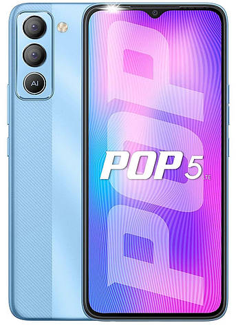 Смартфон TECNO POP 5 LTE (BD4i) 3/32Gb Dual SIM Ice Blue (Блакитний), фото 1