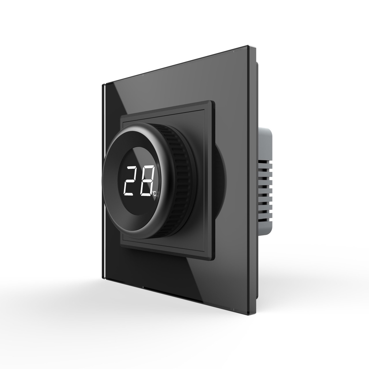 Розумний терморегулятор ZigBee Livolo чорний (VL-FCQ1Z-2BPS72)