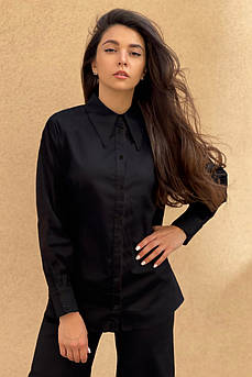 Блузка жіноча чорна 146696M