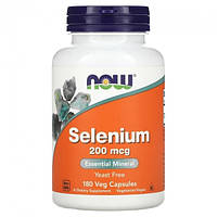 Selenium 200 мкг NOW (180 вег капсул)