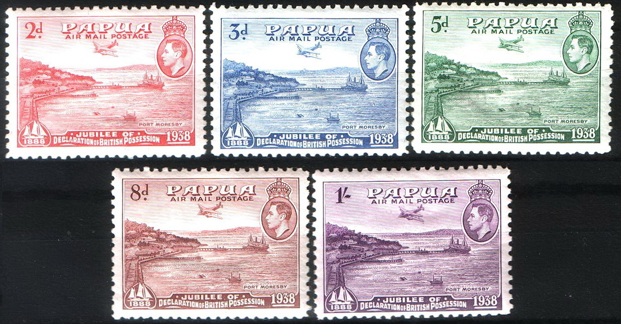 Папуа-Нова Гвінея 1938 рік. Повна серія. Георг