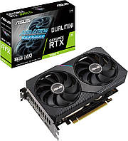 Видеокарта GF RTX 3060 Ti 8GB GDDR6 Dual Mini V2 Asus (DUAL-RTX3060TI-8G-MINI-V2) (LHR)