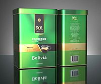 D'or Kaffee Espresso BOLIVIA 1 кілограм кави в зернах в залізній банку * 6 шт.