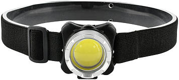 Ліхтар Quantum налобний акумул. Lucky LED COB+Micro USB кабель в компл.(QM-FL4010)