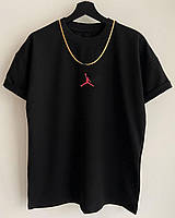 Черная футболка мужская Jordan Унисекс оверсайз футболка Джордан Большие футболки мужские M