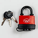 Замок навісний в гумі KEDR HG 376 63мм, фото 3