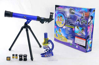 Дитячі мікроскопи та телескопи