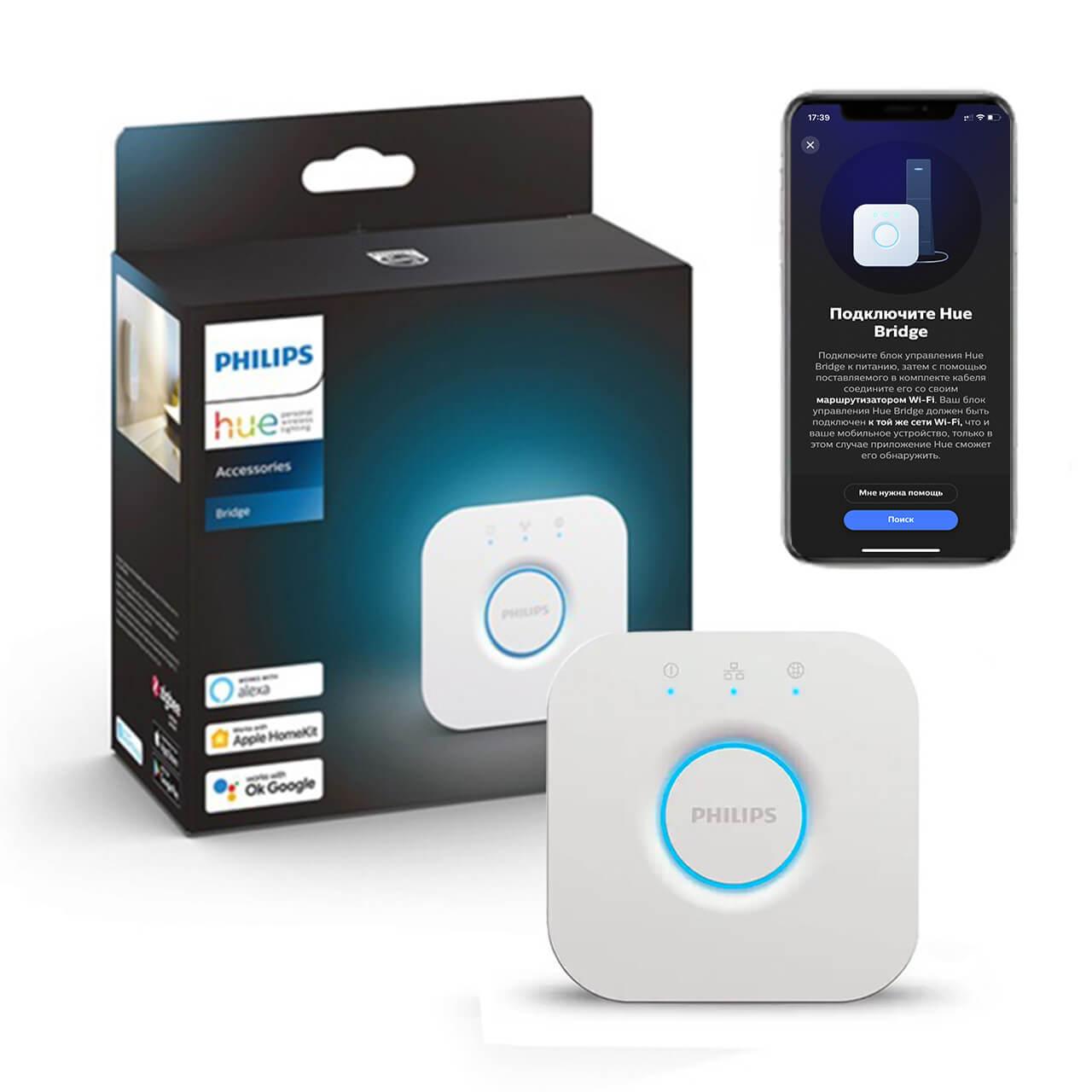 Блок керування Philips Hue Bridge 2.1 Apple HomeKit ZigBee 3.0 EU - NEW