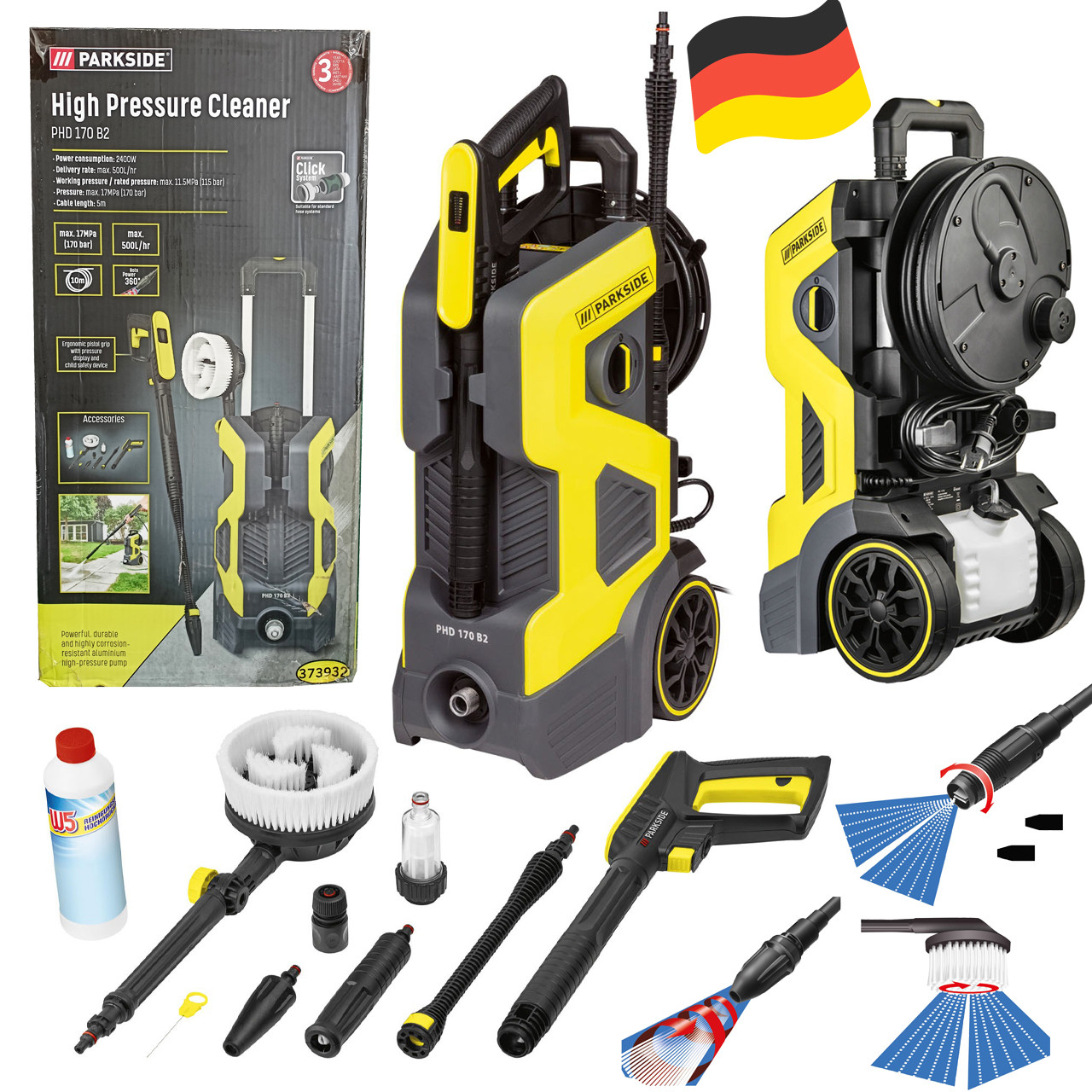 Parkside PHD 170 B2 Pressure Power Washer Lidl Patio And, 55 OFF