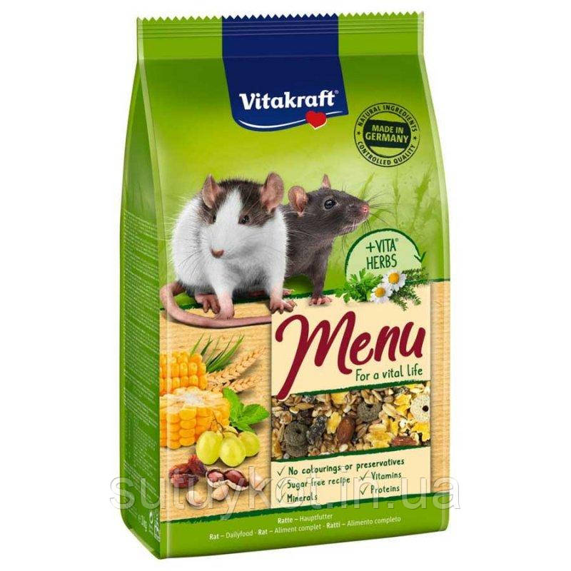 Корм для пацюків Vitakraft Premium Menu Vital Вітакрафт меню вітал, 800 гр, фото 1