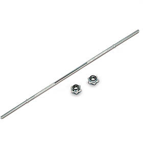 Гриф для штанги прямий металевий Neo-Sport 1800/28 з насічками на рукоятці для надійного хвату