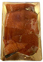 Лосось (сьомга) шматки філе холодного копчення (приголовки)