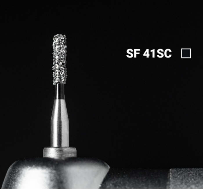Діамантовий бір SF-41SC. Фісурний з плоским кінцем (ISO 109/013), чорний, Mani.Оригінал., фото 1