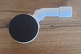 Сифон SLIM для душового піддона (чорний) із сухим закривом, ультра плоский наднизький., фото 2