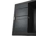 Гранітна мийка Globus Lux ONE графіт 650х500мм-А0001 (000002983), фото 6