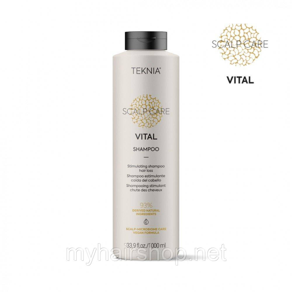 Безсульфатный мицелярный шампунь от выпадения волос Lakme Teknia Scalp Care Vital Shampoo 1000 мл - фото 1 - id-p1656096740