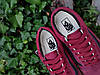 44 р Кеди Vans Old Skool WineRed / GREY чоловічі кросівки Бордо на рудій підошві чолові жіночі, фото 6