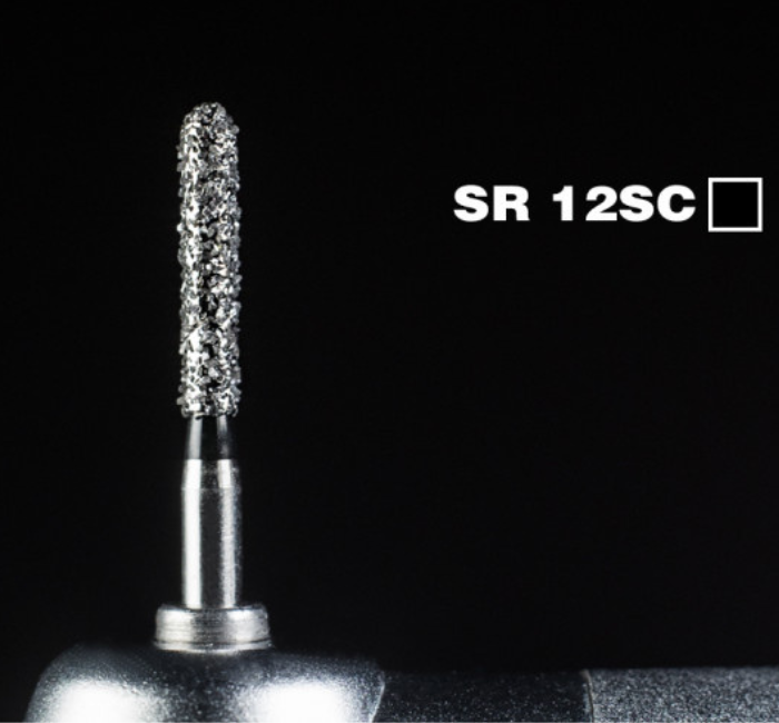 Алмазний бір MANI фісурний із закругленим кінцем SR-12SC (ISO 141/016) чорний.Оригінал., фото 1