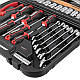 Набір інструментів (1/2 "& 1/4", 56 од, Cr-V) INTERTOOL [ET-8056], фото 7