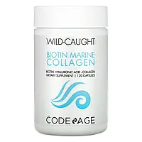 Codeage, Wild Caught, Biotin Marine Collagen, Hyaluronic Acid, 120 Capsules