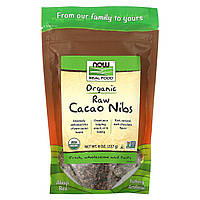 NOW Foods, Real Food, Organic Raw Cacao Nibs, 8 oz (227 g)