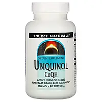 Source Naturals, Ubiquinol CoQH, 100 mg, 90 Softgels