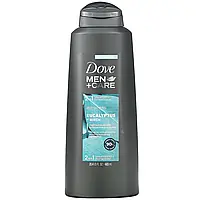 Dove, Men+Care, 2 In 1 Shampoo + Conditioner, Revitalizing, Eucalyptus + Birch, 20.4 fl oz (603 ml)