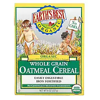 Earth's Best, Organic Whole Grain Oatmeal Cereal, 8 oz (227 g)