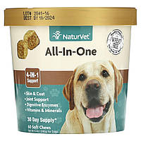 NaturVet, All-In-One for Dogs, 60 Soft Chews, 8.4 oz (240 g)