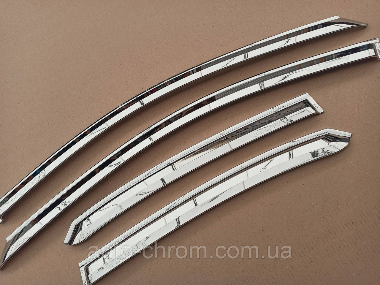 Вітровики хром Chevrolet Lacetti седан