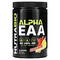 NutraBio Labs, Alpha EAA, незамінні альфа-амінокислоти, полуниця та лимон, 458 г (1 фунт)