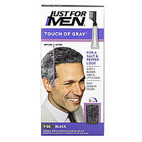 Just for Men, Touch of Gray, Comb-In Hair Color, Black T-55, 1.4 oz (40 g)