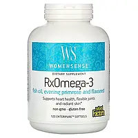 Natural Factors, WomenSense, RxOmega-3, 120 м яких таблеток Enteripure