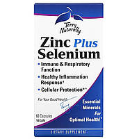 Terry Naturally, Zinc Plus Selenium, 60 Vegan Capsules