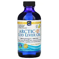 Nordic Naturals, Arctic-D Cod Liver Oil, Lemon, 8 fl oz (237 ml)