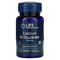 Life Extension, D-глюкарат кальцію, 200 мг, 60 вегетаріанських капсул