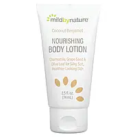 Mild By Nature, Nourishing Body Lotion, Coconut Bergamot, 2.5 fl oz (74 ml)