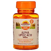 Sundown Naturals, Alpha Lipoic Acid, 600 mg, 60 Capsules