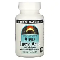 Source Naturals, Alpha Lipoic Acid, Timed Release, 300 mg, 60 Tablets