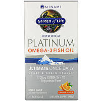Minami Nutrition, Platinum, Omega-3 Fish Oil, Orange Flavor, 60 Softgels