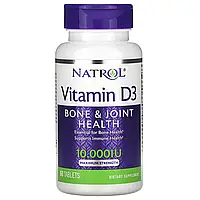 Natrol, Vitamin D3, Bone & Joint Health, Maximum Strength, 10,000 IU, 60 Tablets