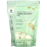 Grab Green, Newborn Baby Laundry Detergent Pods, 0-4 Months, Fragrance Free, 30 loads